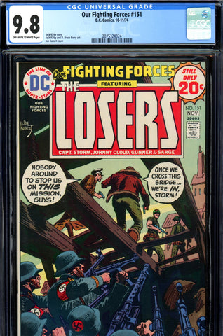 Our Fighting Forces #151 CGC graded 9.8 HG SOLD!