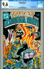 Omega Men #01 CGC graded 9.6 - text origin