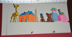 Original production cel -"Pinocchio"- by Golden Films 175 SIZE 17" x 9"