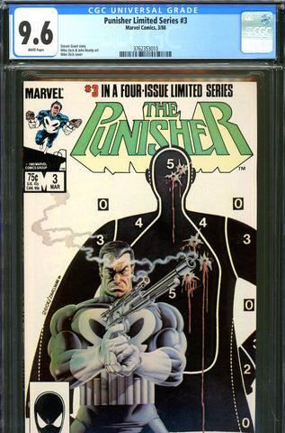 Punisher Limited Series #3 CGC graded 9.6 - SOLD!