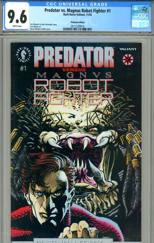 Predator vs Magnus, Robot Fighter #1 CGC graded 9.6 Platinum Ed - SOLD!