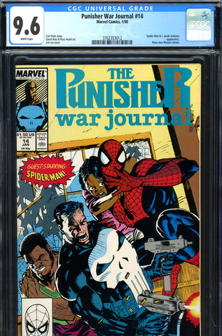 Punisher War Journal #14 CGC graded 9.6 - Spider-Man cover/story - SOLD!