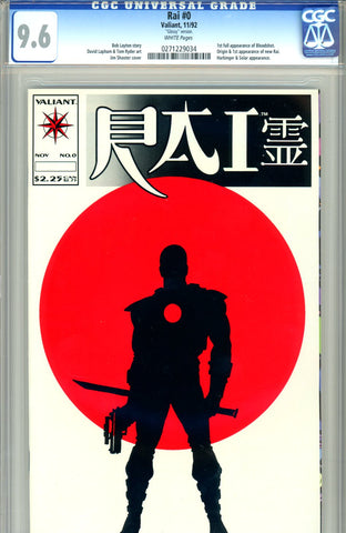 Rai #0 CGC graded 9.6 "glossy" first Bloodshot - first new Rai