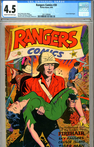 Ranger Comics #30 CGC graded 4.5 Fiction House SOLD!