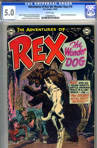 Adventures of Rex, the Wonder Dog #10   CGC graded 5.0 - SOLD!