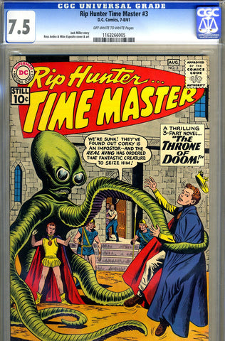 Rip Hunter, Time Master #03   CGC graded 7.5 - SOLD