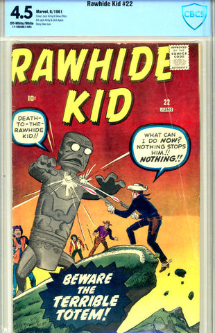 Rawhide Kid #22 CBCS graded 4.5 monster cover SOLD!