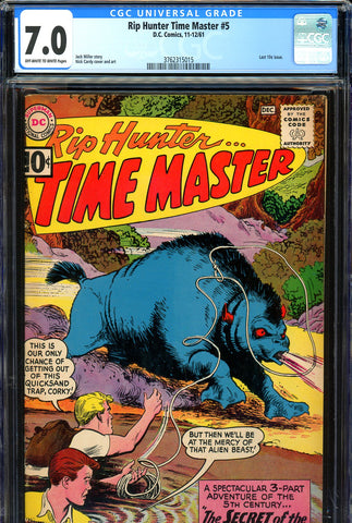 Rip Hunter Time Master #05 CGC graded 7.0 - Nick Cardy cover/art - SOLD!