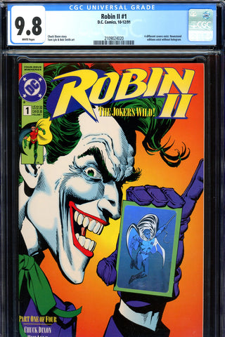 Robin II #1 CGC graded 9.8 - HIGHEST GRADED  large Joker face-c SOLD!