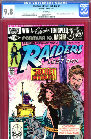 Raiders of The Lost Ark #3 CGC graded 9.8 - HIGHEST GRADED - SOLD!