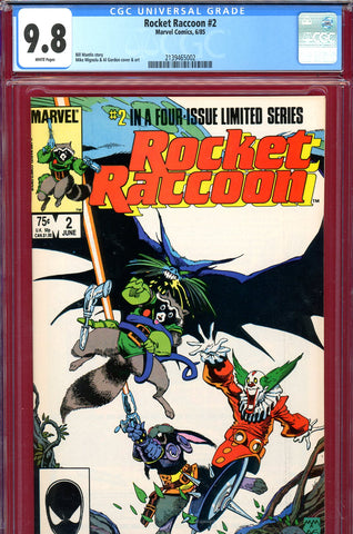Rocket Raccoon #02 CGC graded 9.8 - HIGHEST GRADED  limited series - SOLD!
