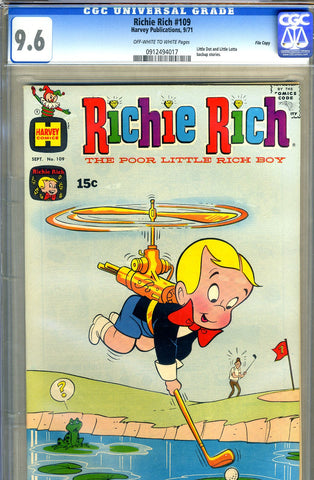 Richie Rich #109   CGC graded 9.6 - SOLD!