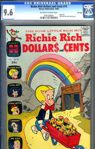 Richie Rich Dollars and Cents #15   CGC graded 9.6 - Giant - 1966 - SOLD