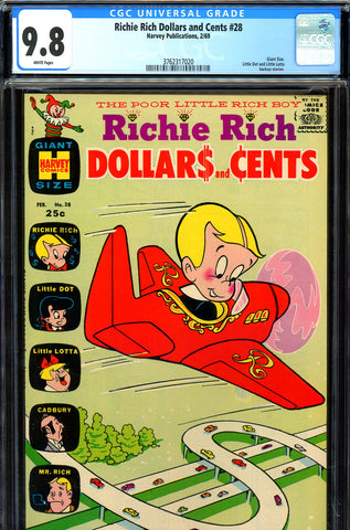 Richie Rich Dollars and Cents #28 CGC graded 9.8 - SHG - SOLD!