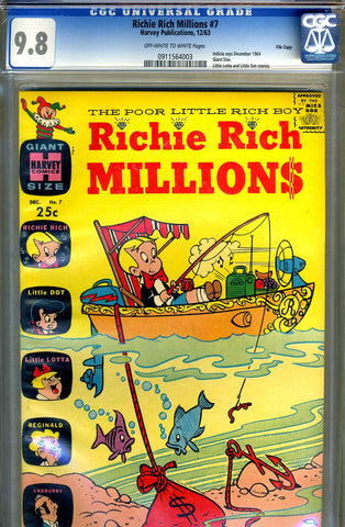 Richie Rich Millions #07   CGC graded 9.8 - HIGHEST GRADED - SOLD!