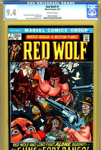 Red Wolf #1 CGC graded 9.4 - third highest graded - SOLD!
