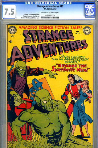 Strange Adventures #017   CGC graded 7.5 - Captain Comet cover - SOLD!