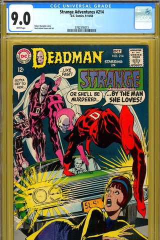 Strange Adventures #214 CGC graded 9.0 Neal Adams c/a - SOLD!
