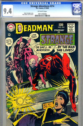 Strange Adventures #214   CGC graded 9.4 - SOLD!