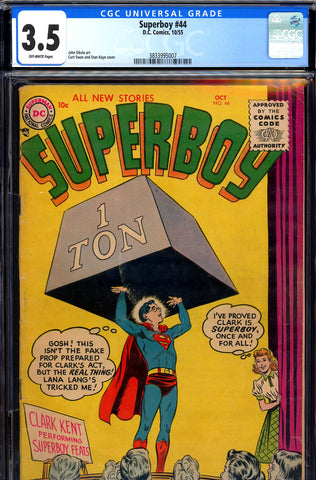 Superboy #044 CGC graded 3.5 - Swan/Kaye cover - SOLD!