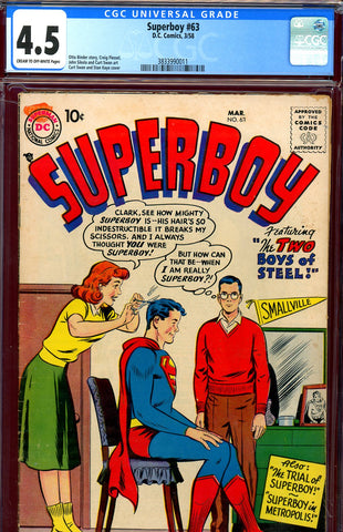 Superboy #063 CGC graded 4.5  Swan/Kaye cover/art - SOLD!