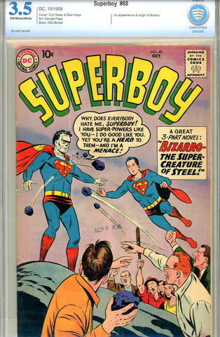 Superboy #068  CBCS graded 3.5 - SOLD!