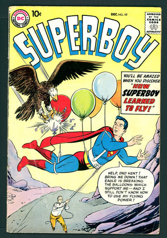 Superboy #069  VG/FINE   1958