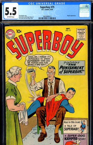 Superboy #075 CGC graded 5.5  spanking cover - SOLD!