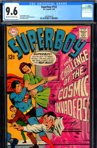 Superboy #153 CGC graded 9.6 - Neal Adams cover - SOLD!