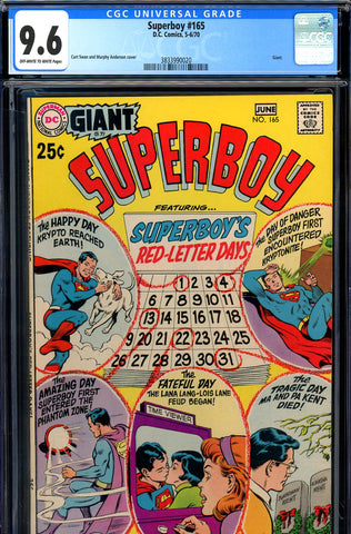 Superboy #165 CGC graded 9.6 Swan/Anderson cover - SOLD!