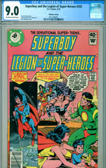 Superboy & the Legion of Super-Heroes #255 CGC graded 9.0 VARIANT