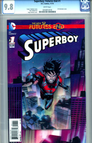 Superboy:Futures End #1  CGC graded 9.8 - lenticular cover (3-D) SOLD!