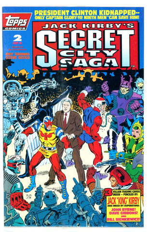 TOPPS - J. Kirby's Secret City Saga #2 - Bill Clinton-c - sealed NM (two copies)