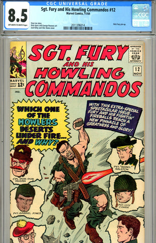 Sgt. Fury #12 CGC graded 8.5 SOLD!
