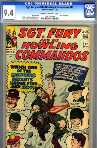 Sgt. Fury #12   CGC graded 9.4 - SOLD!