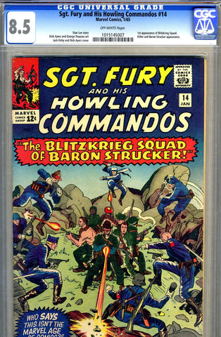 Sgt. Fury #14   CGC graded 8.5 - SOLD