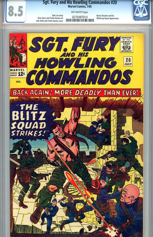 Sgt. Fury #20  CGC graded 8.5 SOLD!