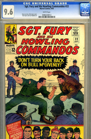 Sgt. Fury #22   CGC graded 9.6- SOLD