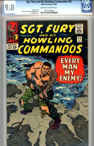 Sgt. Fury #25  CGC graded 9.0 SOLD!