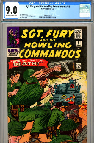Sgt. Fury #31 CGC graded 9.0 - Roy Thomas story  SOLD!