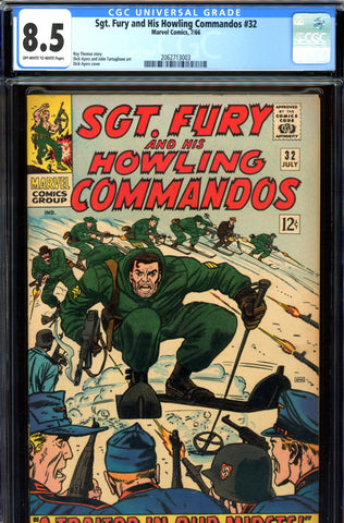 Sgt. Fury #32 CGC graded 8.5 - Roy Thomas story SOLD!