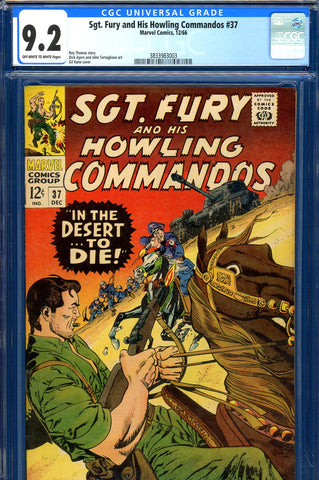 Sgt. Fury #37 CGC graded 9.2 - third highest graded - SOLD!