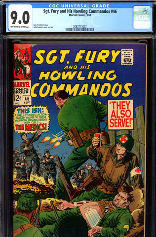 Sgt. Fury #46 CGC graded 9.0 - John Severin cover - SOLD!