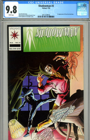 Shadowman #3 CGC graded 9.8 HIGHEST GRADED
