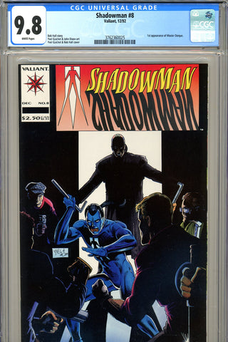 Shadowman #08   CGC graded 9.8 - first Master Darque - HIGHEST GRADED