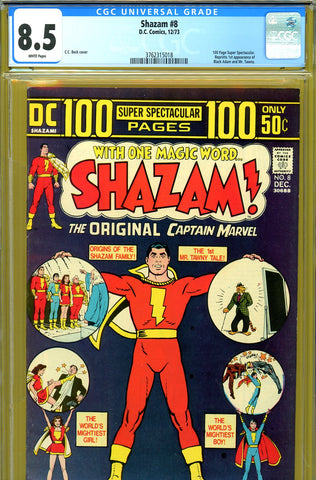 Shazam #08 CGC graded 8.5 - reprints 1st Black Adam - SOLD!