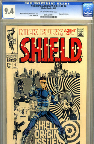 Nick Fury, S.H.I.E.L.D. #04   CGC graded 9.4 - SOLD
