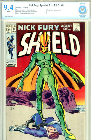 Nick Fury, Agent of S.H.I.E.L.D. #08 CBCS graded 9.4 SOLD!