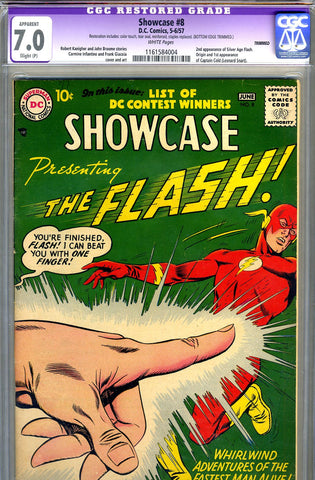 Showcase #08   CGC graded  7.0  white pages SOLD!