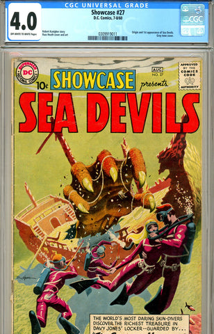 Showcase #27 CGC graded 4.0 first app of Sea Devils SOLD!